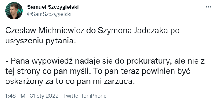 REAKCJA Michniewicza na ZARZUTY o korupcję ze strony jednego z dziennikarzy